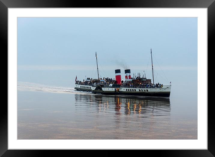  The Waverley Emerges from the Mist Framed Mounted Print by Carolyn Eaton