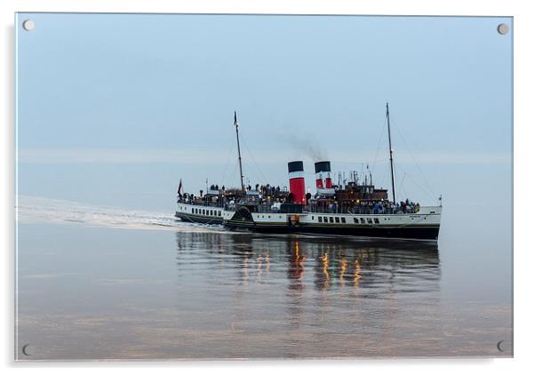  The Waverley Emerges from the Mist Acrylic by Carolyn Eaton