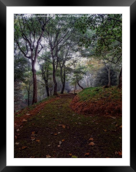 autumn mist Framed Mounted Print by chrissy woodhouse