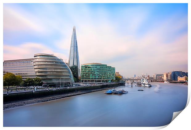  A Thames View - London Print by Ian Hufton