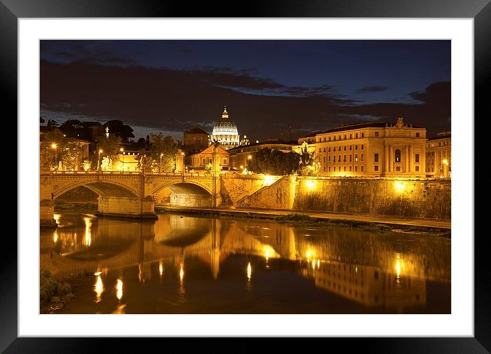  Rome at night Framed Mounted Print by Stephen Taylor