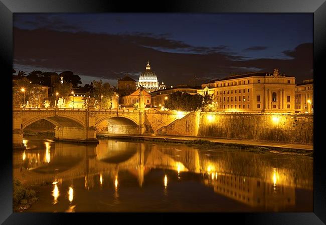  Rome at night Framed Print by Stephen Taylor