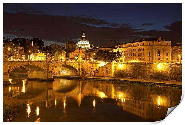  Rome at night Print by Stephen Taylor