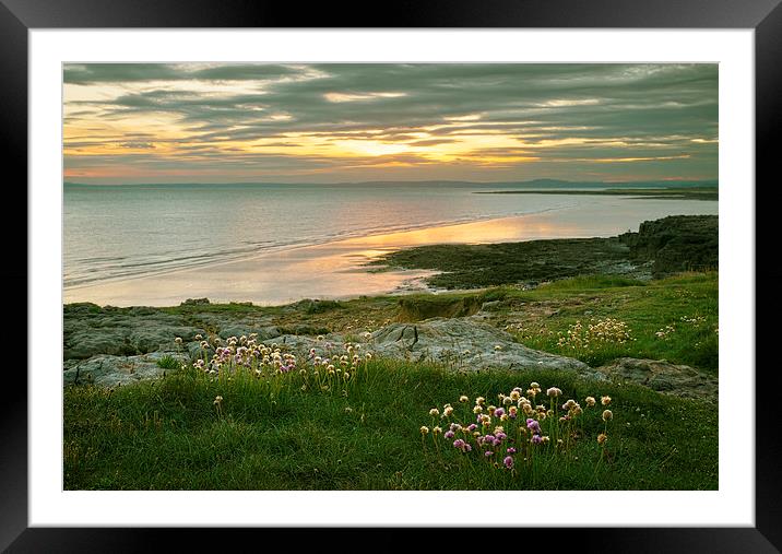  Setting Sun Framed Mounted Print by Purple OneTwoEight