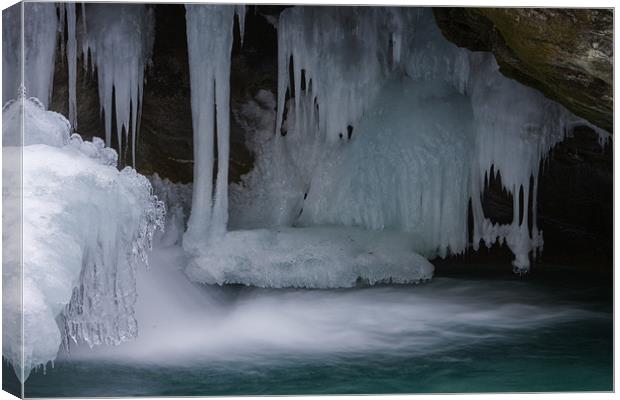 Icy waterfall Canvas Print by Thomas Schaeffer