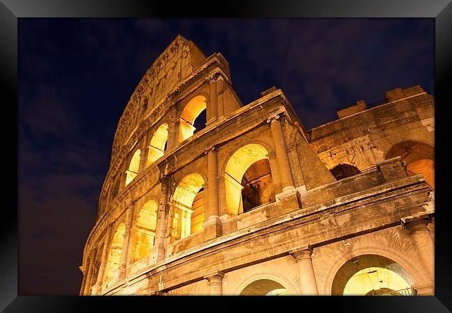   The Colosseum at night Framed Print by Stephen Taylor