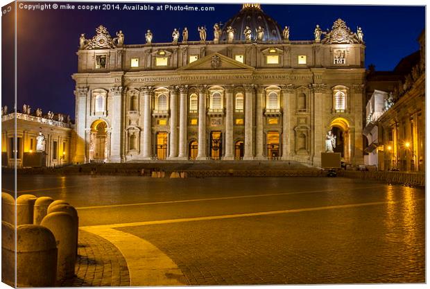  the vatican, rome,italy Canvas Print by mike cooper