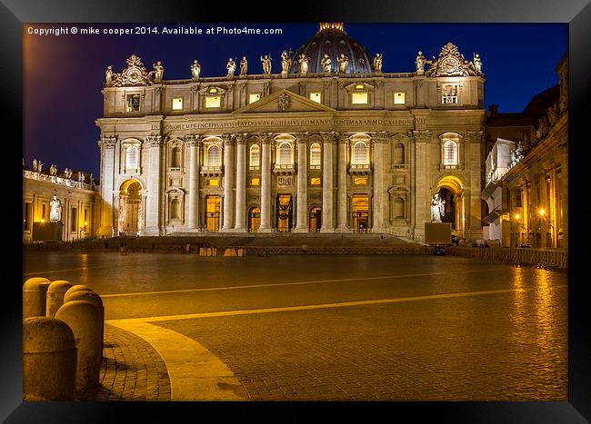  the vatican, rome,italy Framed Print by mike cooper