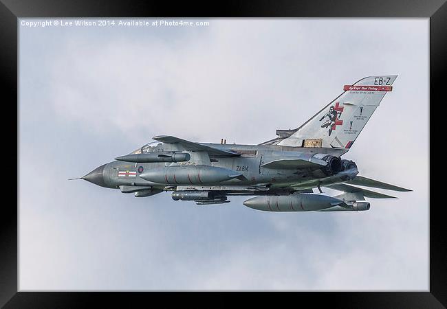  Royal Air Force Tornado GR4 ZA614 41 Squadron Framed Print by Lee Wilson