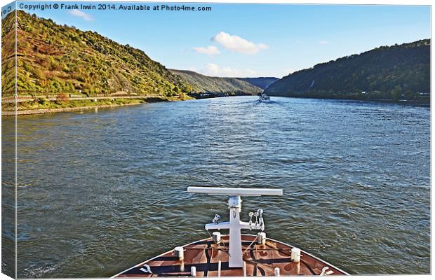  Cruising along the River Rhine Canvas Print by Frank Irwin