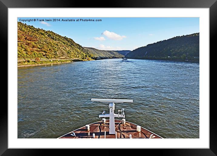 Cruising along the River Rhine Framed Mounted Print by Frank Irwin