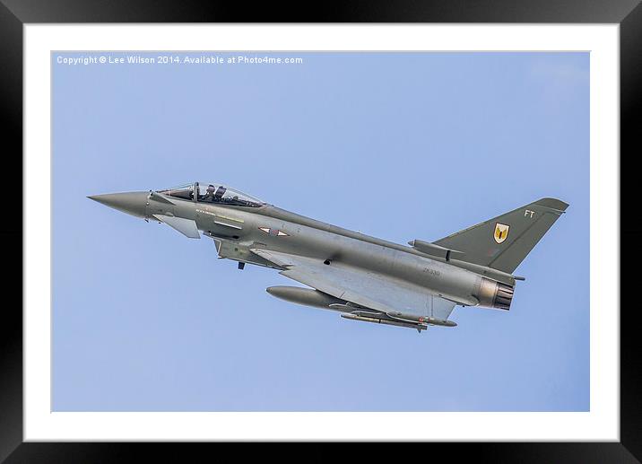  Royal Air Force Typhoon of N01 Squadron  Framed Mounted Print by Lee Wilson