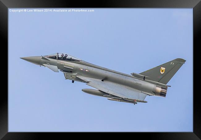  Royal Air Force Typhoon of N01 Squadron  Framed Print by Lee Wilson