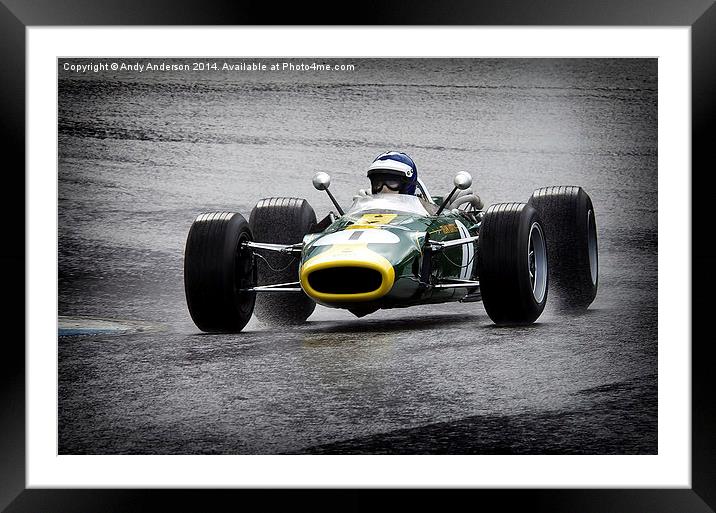 Team Lotus  Framed Mounted Print by Andy Anderson