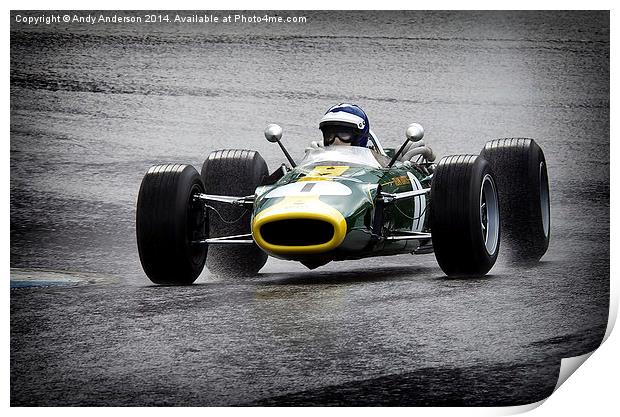 Team Lotus  Print by Andy Anderson