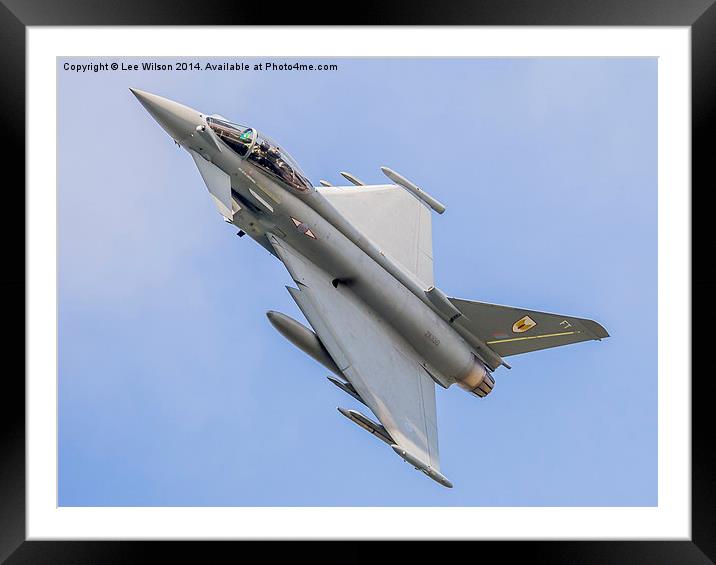  Typhoon of N01 Squadron Framed Mounted Print by Lee Wilson