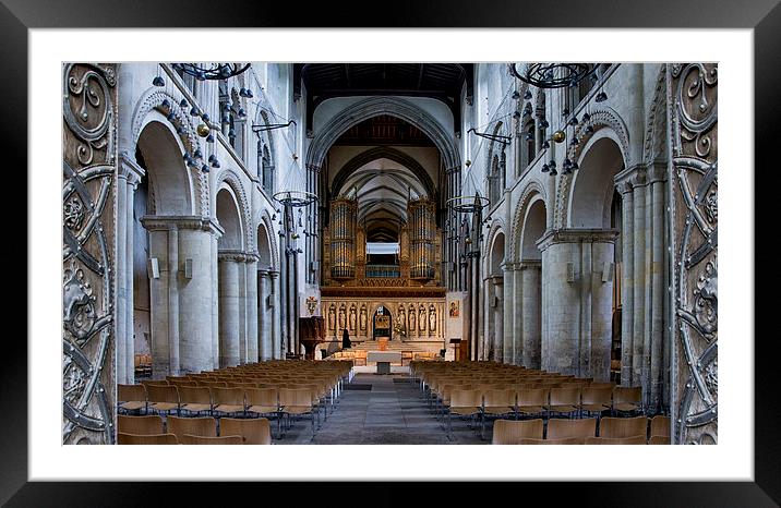  Rocheser cathedral, Kent (Interior) Framed Mounted Print by Tracy Hughes