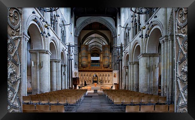  Rocheser cathedral, Kent (Interior) Framed Print by Tracy Hughes