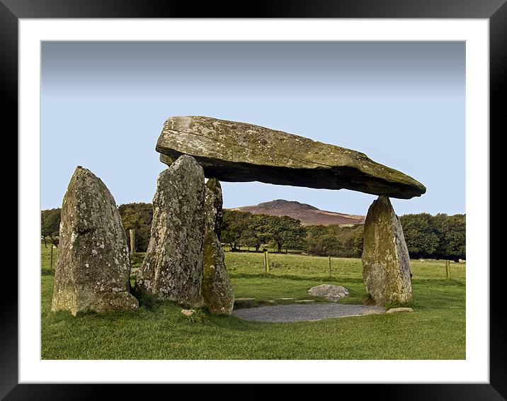  Pentre Ifan West Wales Ancient Monument Framed Mounted Print by john hartley