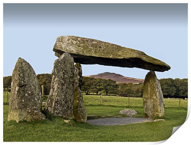 Pentre Ifan West Wales Ancient Monument Print by john hartley
