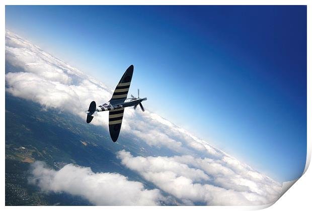 Spitfire Flight  Print by J Biggadike