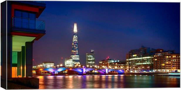  The Shard, London Canvas Print by peter tachauer
