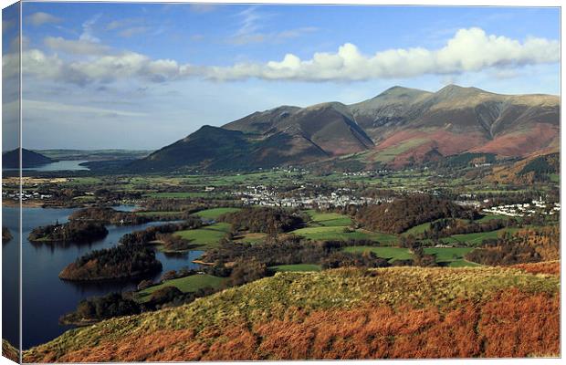  View from Walla Crag to Skiddaw Canvas Print by Ian Duffield