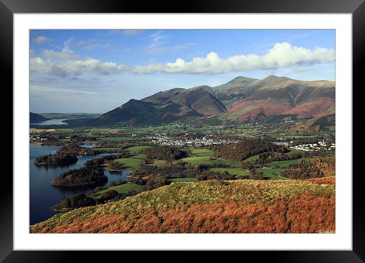  View from Walla Crag to Skiddaw Framed Mounted Print by Ian Duffield
