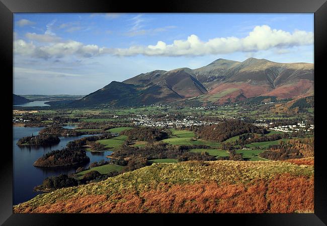  View from Walla Crag to Skiddaw Framed Print by Ian Duffield
