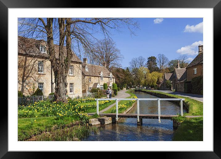 Lower Slaughter in Spring  Framed Mounted Print by Ian Duffield