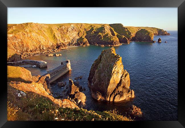  Early evening at Mullion Cove Framed Print by Ian Duffield