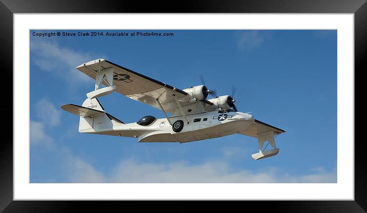  Consolidated PBY Catalina Framed Mounted Print by Steve H Clark