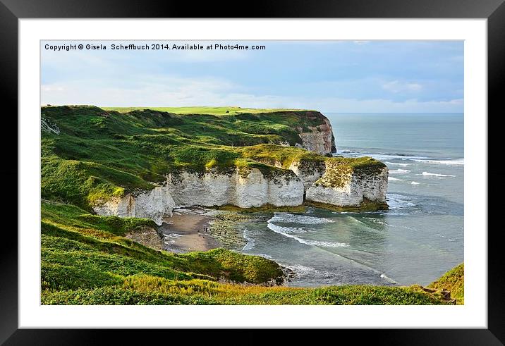  Selwick's Bay at Flamborough Head Framed Mounted Print by Gisela Scheffbuch