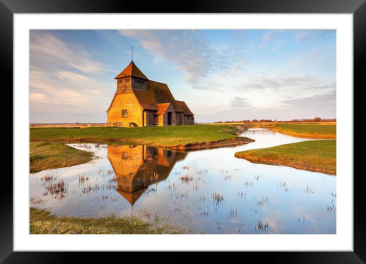 Fairfield Church Reflections Framed Mounted Print by Andrew Ray
