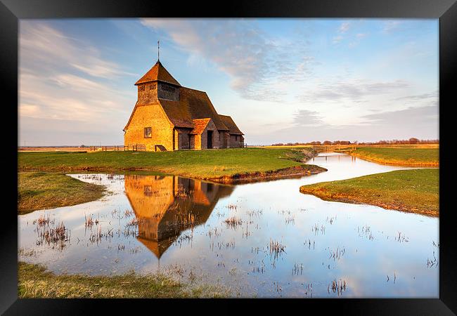 Fairfield Church Reflections Framed Print by Andrew Ray