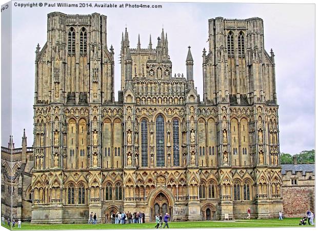 Wells Cathedral Canvas Print by Paul Williams