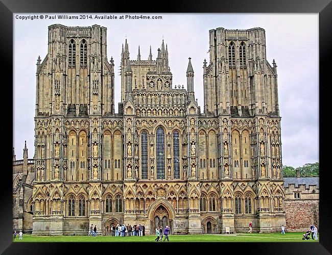Wells Cathedral Framed Print by Paul Williams