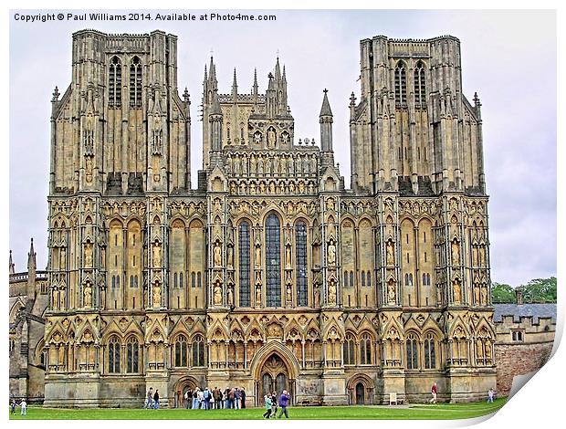 Wells Cathedral Print by Paul Williams