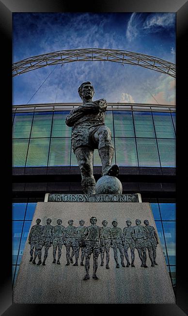 Bobby Moore Statue Framed Print by Phil Clements