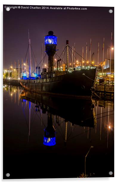  Spurn Lightship  Acrylic by David Charlton