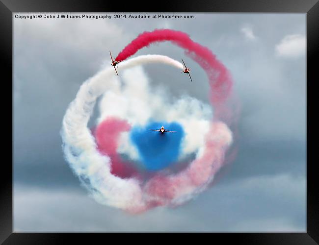  The Red Arrows - Head On  Framed Print by Colin Williams Photography