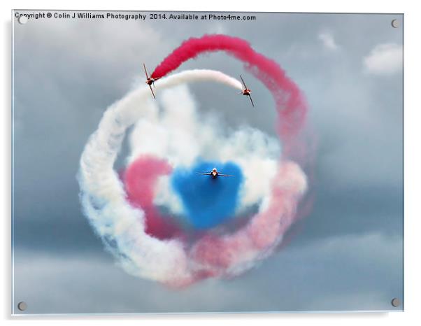  The Red Arrows - Head On  Acrylic by Colin Williams Photography