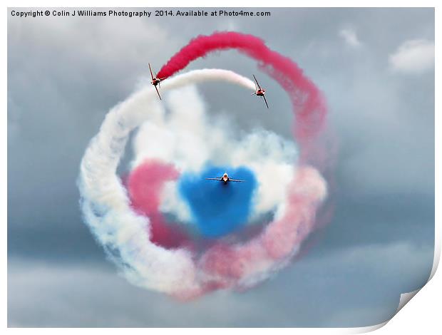  The Red Arrows - Head On  Print by Colin Williams Photography