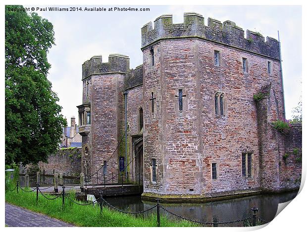 Entrance Across the Bishop`s Moat Print by Paul Williams