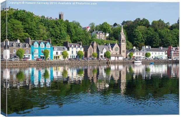 Tobermory Canvas Print by Howard Kennedy