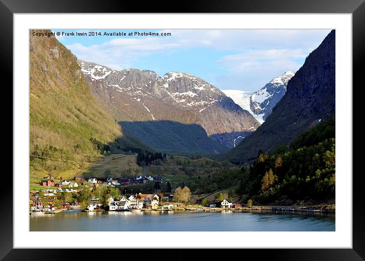  The Norwegian Fjords in Autumn Framed Mounted Print by Frank Irwin