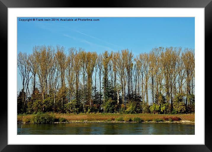  Cruising along the River Rhine Framed Mounted Print by Frank Irwin