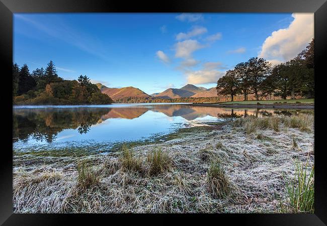 Frosty Morning (Derwent Water) Framed Print by Andrew Ray