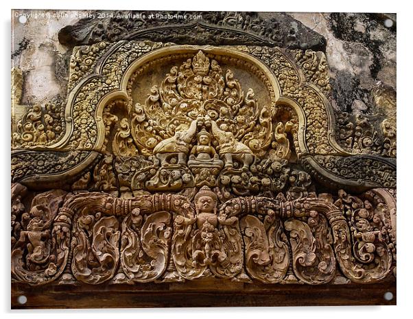  Banteay Srei Temple to Shiva Acrylic by colin chalkley