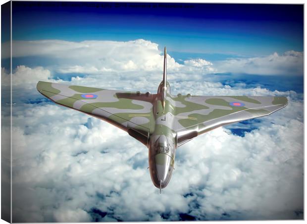  Vulcan XH558 In The Sky !! Canvas Print by Colin Williams Photography